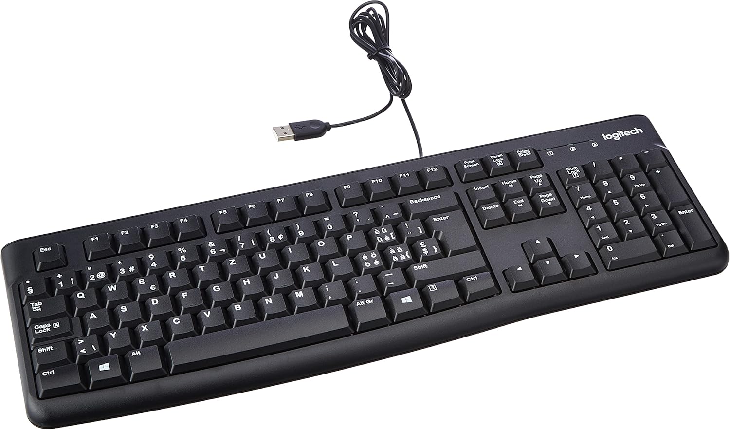 Logitech Keyboard K120 for Business, ‎QWERTZ Swiss Layout - Black-0