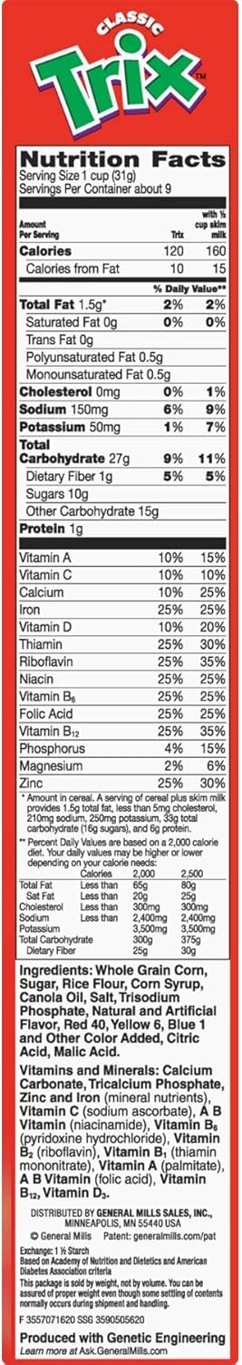 General Mills Trix Cereal 303g 10.70z (Pack of 2)-2