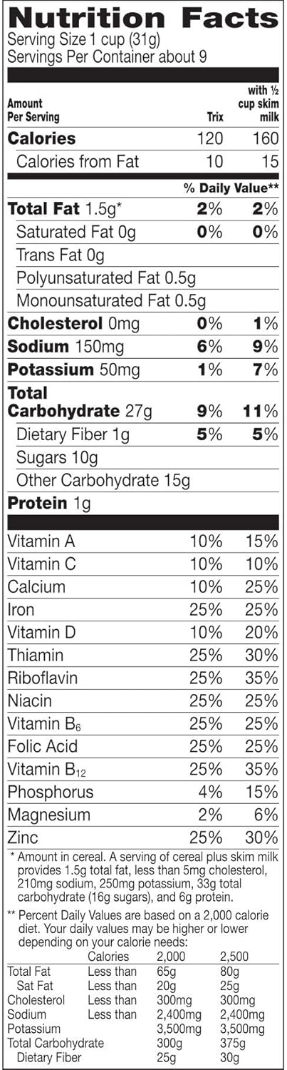 General Mills Trix Cereal 303g 10.70z (Pack of 2)-3