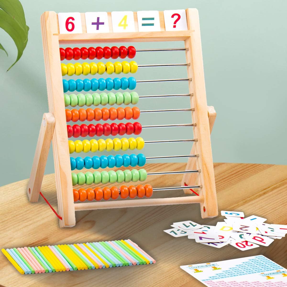 AKORD Kids Educational Toy Wooden Abacus-4