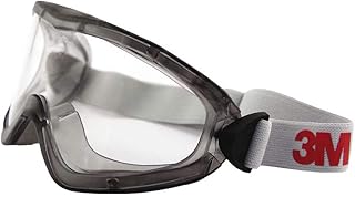 3M 7000032483 Safety Goggles, Sealed, Anti-Fog, Clear Acetate Lens, 2890SA