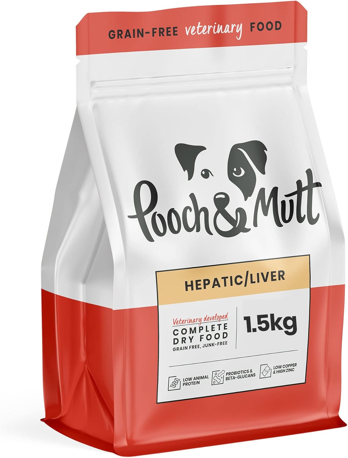 Pooch & Mutt – Veterinary Diet Dog Food (Grain Free), Hepatic, 1.5kg-0