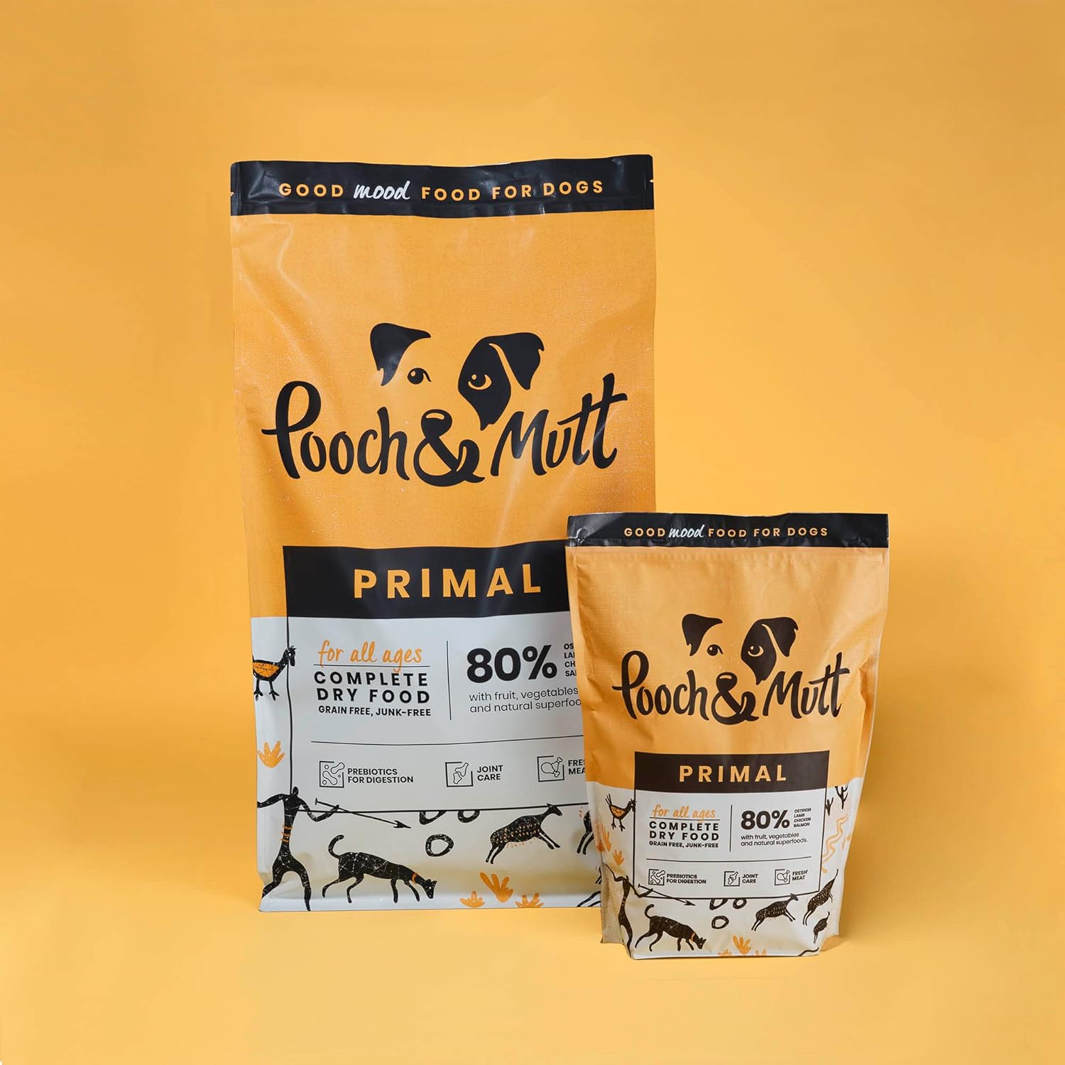 Pooch & Mutt - Primal High Protein Grain Free Dry Dog Food (Regular Sized Kibble), Lamb And Ostrich Flavour, 10kg-5