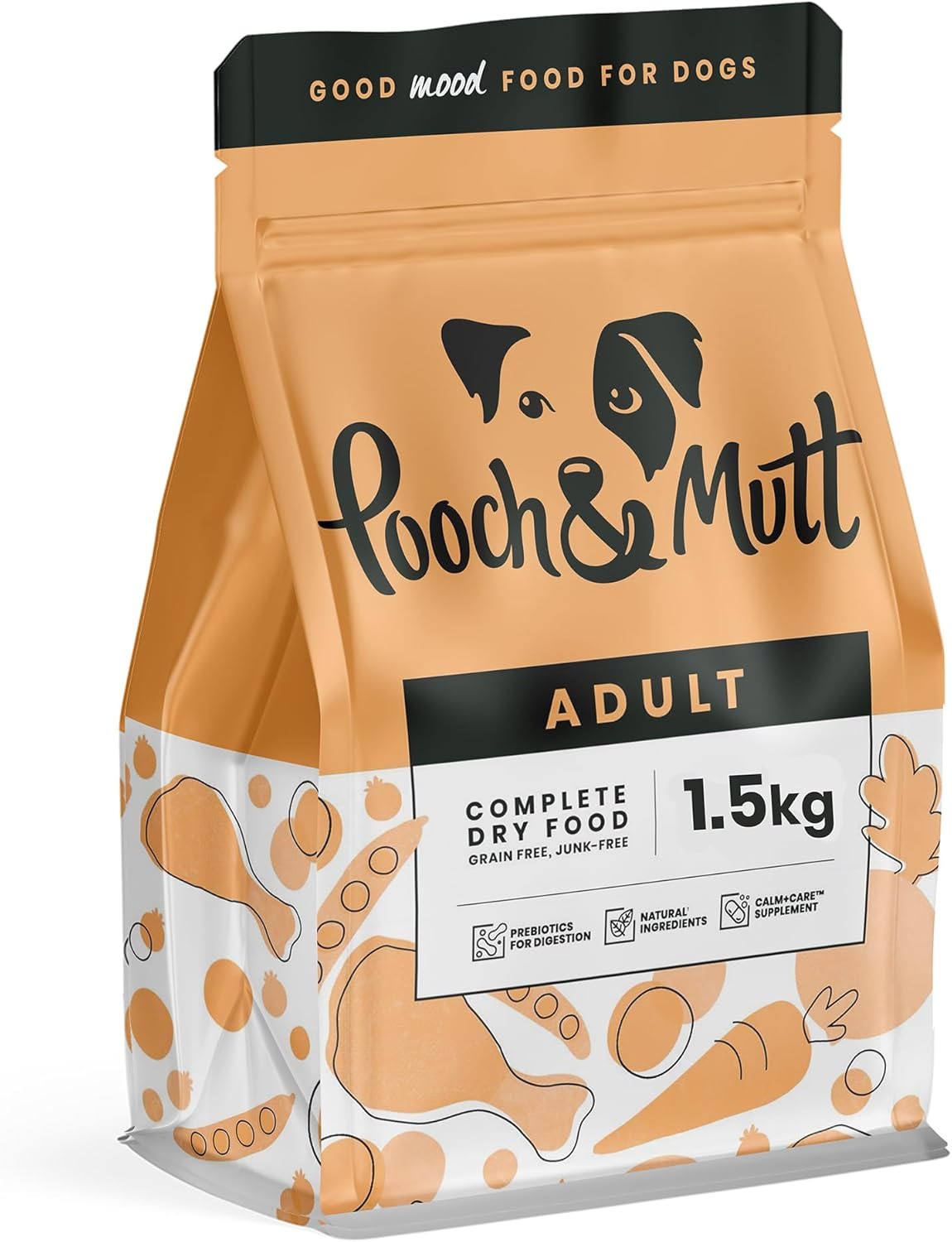 Pooch & Mutt - Complete Adult Dry Dog Food (Grain Free), Chicken & Superfood Blend, 1.5kg-0