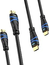 BlueRigger 8K HDMI Cable (3M - 2 Pack, 8K 60Hz HDR, 4K 120Hz, High Speed 48Gbps with Ethernet, eARC, 3D, HDCP 2.3) - Compatible with PS5, Xbox, Roku, Apple TV, Switch, PC