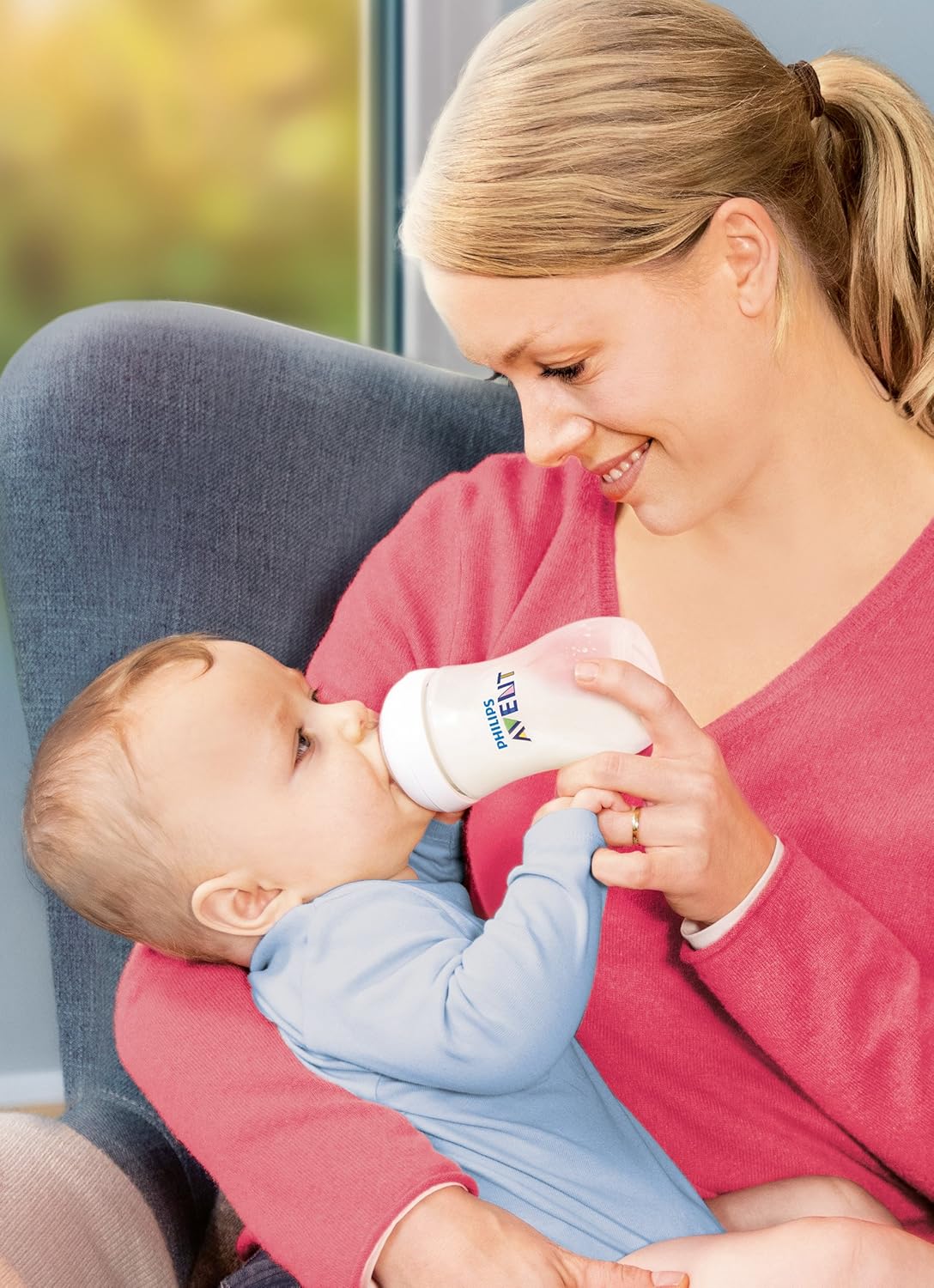 Philips Avent 260ml Natural Feeding Bottle for Newborn (Transparent, Pack of 2)-3