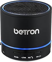 Betron KBS08 Bluetooth Speaker, Wireless, Portable, Mini, Black