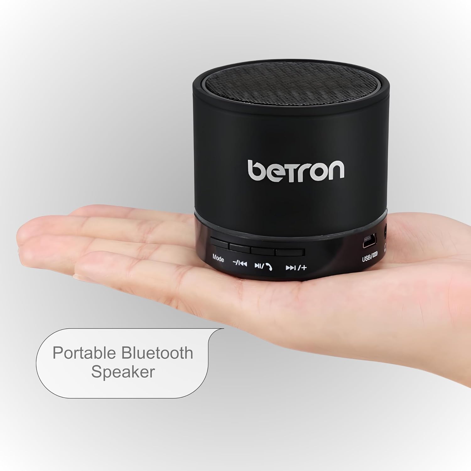 Betron KBS08 Bluetooth Speaker, Wireless, Portable, Mini, Black-1