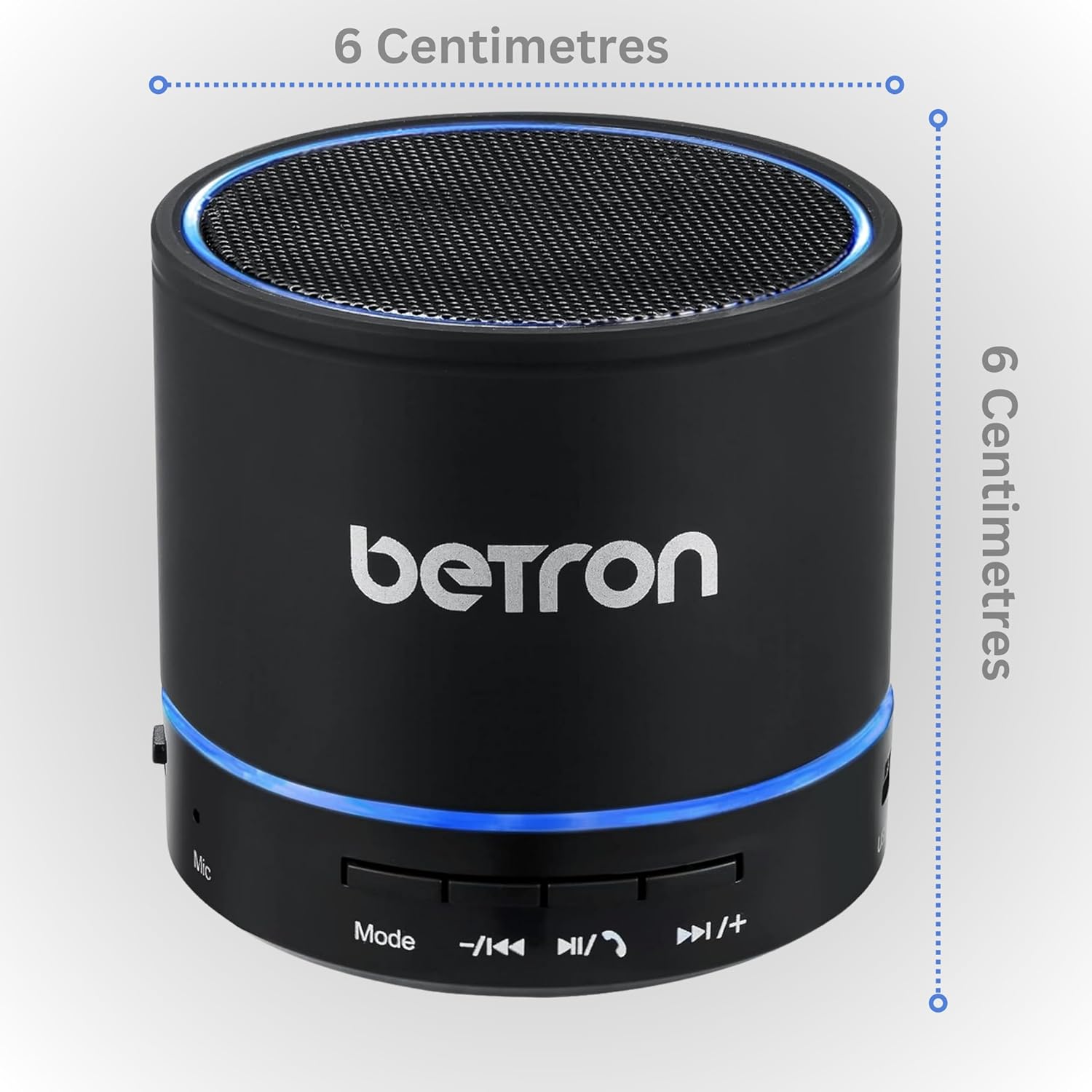 Betron KBS08 Bluetooth Speaker, Wireless, Portable, Mini, Black-6