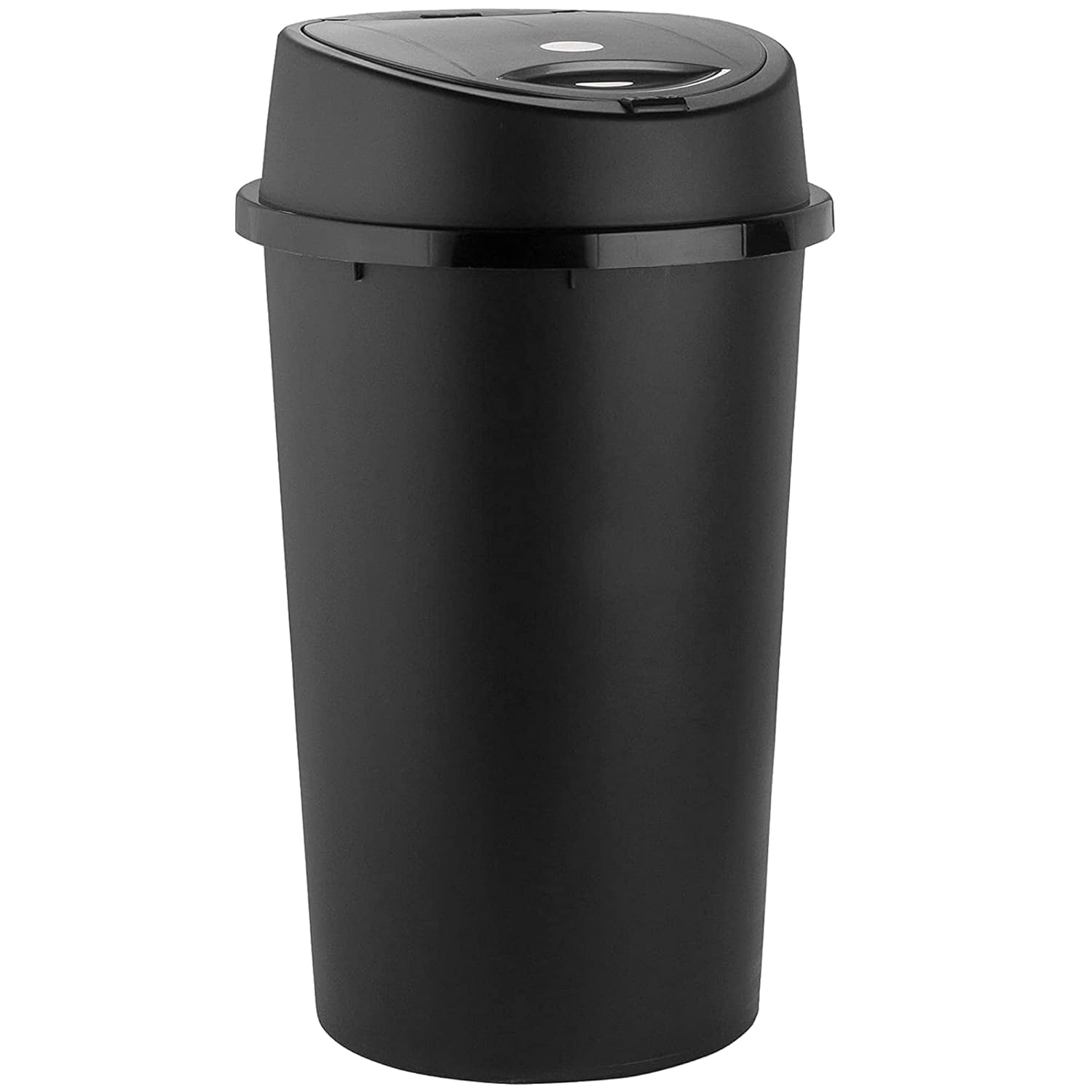 KetoPlastics 45 Liter 45 Litre 45L TOUCH BIN Colour Bin for Home Garden Office School Kitchen Bathroom Top Bin Portable Pedal Bin Removable Lid (BLACK)-0