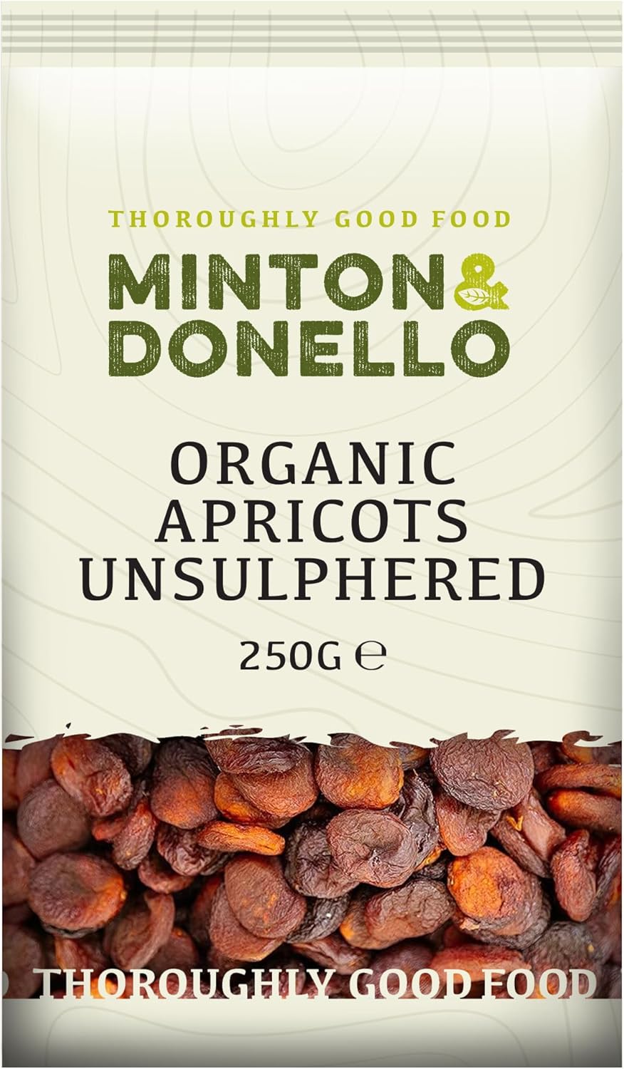 Minton and Donello - Sun-Dried Apricots, Unsulphured, Sweet and Tangy, Healthy Snack, 250g-0