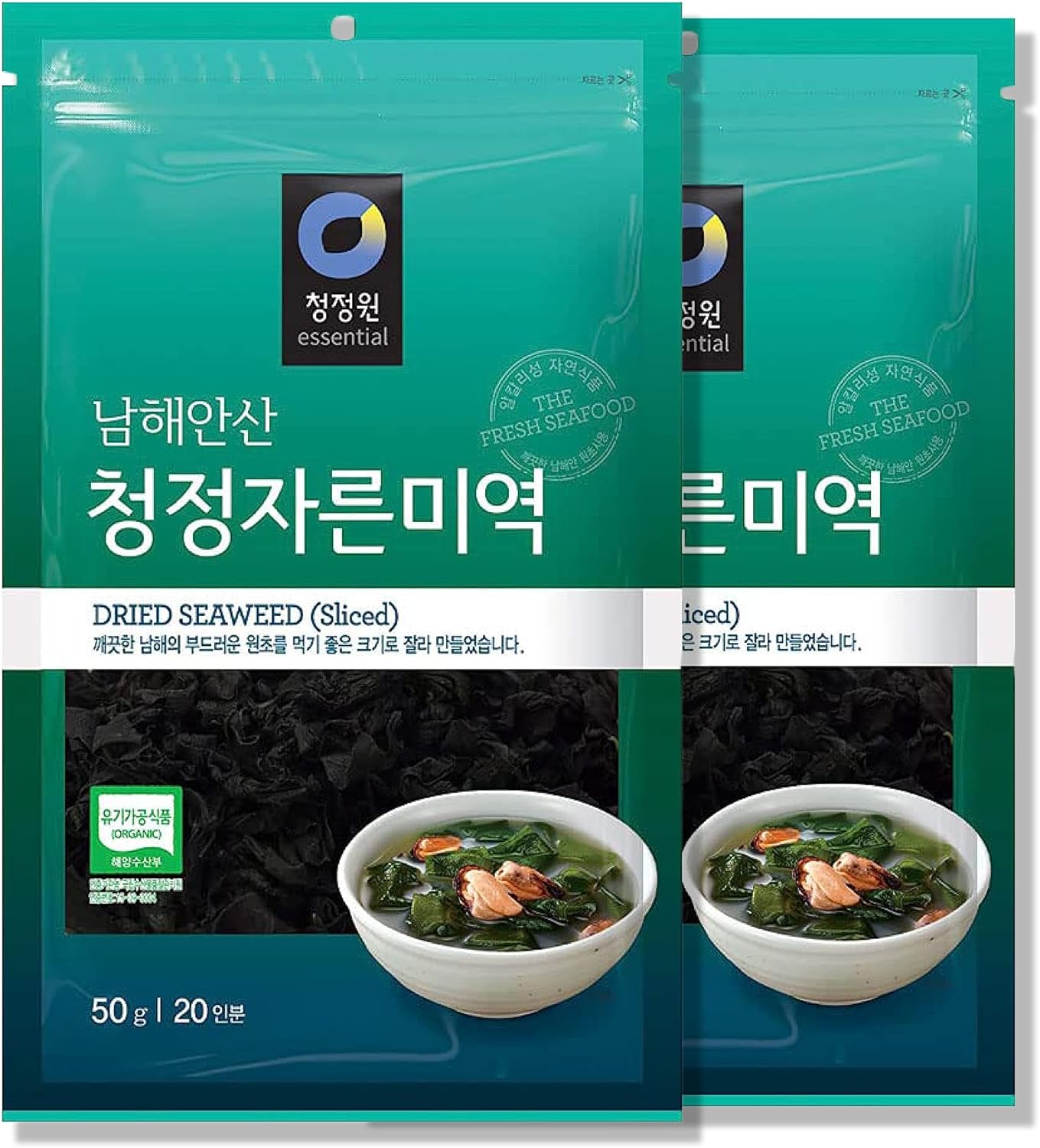 Chung Jung One 2 Packs - Dried Seaweed (Sea Mustard), Pre-Cut Sliced For Soup And Salad (1.7Oz/50G)-0