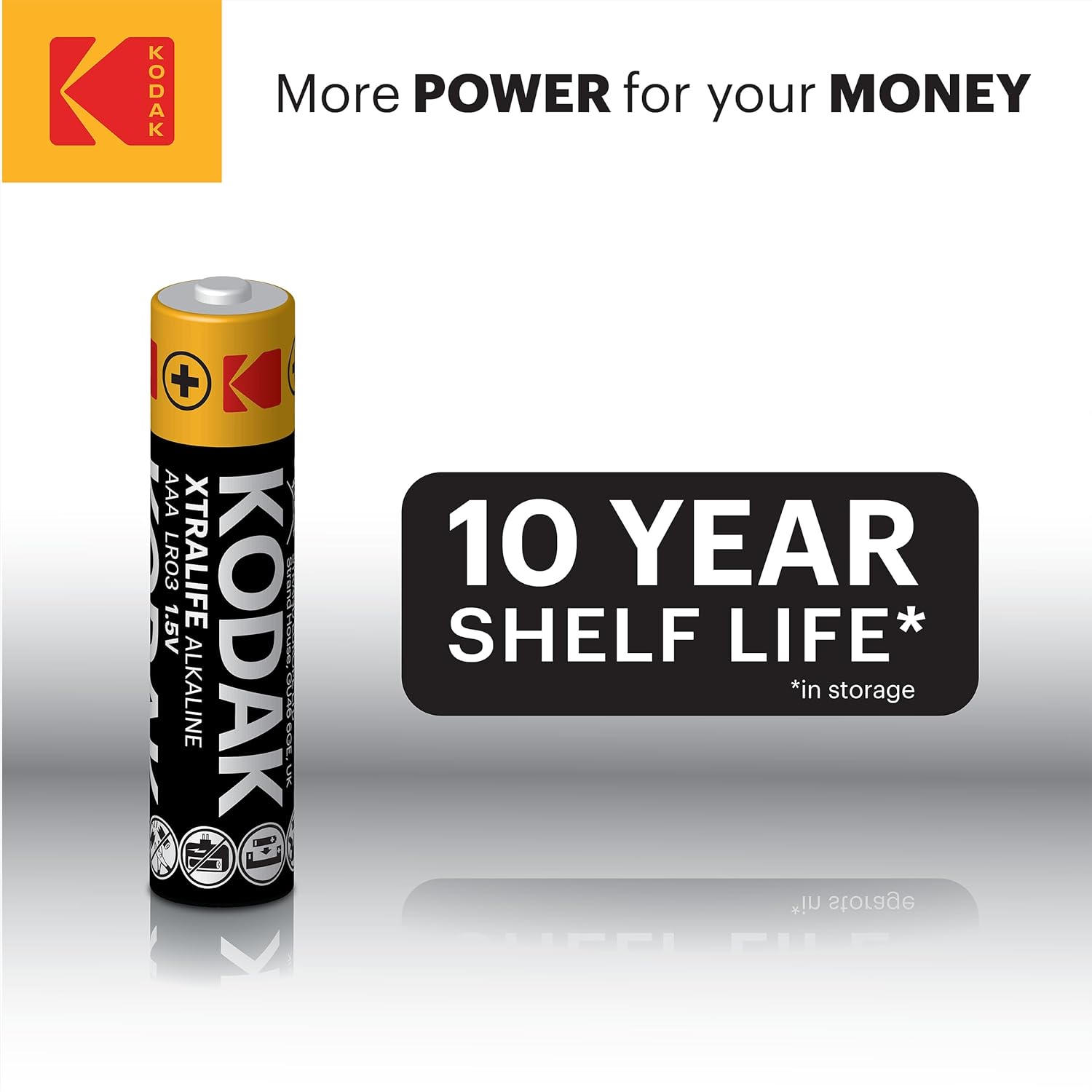 Kodak | AAA Batteries | Triple A | Disposable Household | Alkaline 1.5V | 60 Pack-3