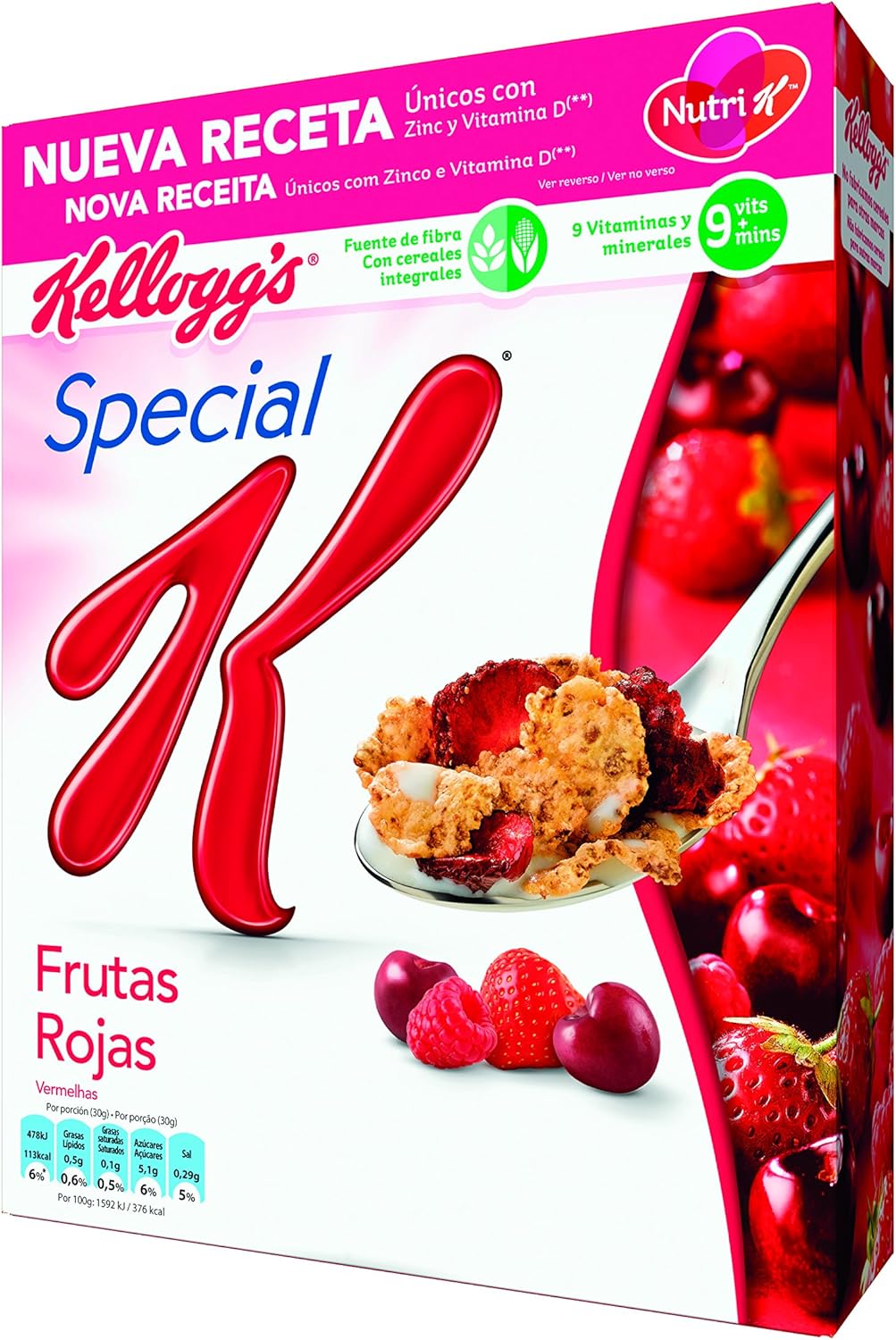 Cereales Kellogg´s Especial K Frutas Rojas 300 g-0