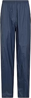 Mountain Warehouse Pakka Mens Waterproof Rain Overtrousers - Packable & Quick Dry Pants with Taped Seams & Adjustable Ankle Opening - for Autumn Winter, & Outdoors