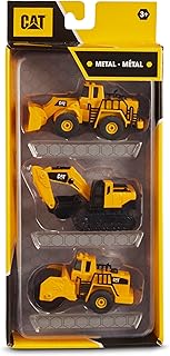 CatToysOfficial | Construction Die Cast Metal 3 pack vehicles | Steam Roller/Excavator/Wheel Loader Toys & Gifts For Ages 3+