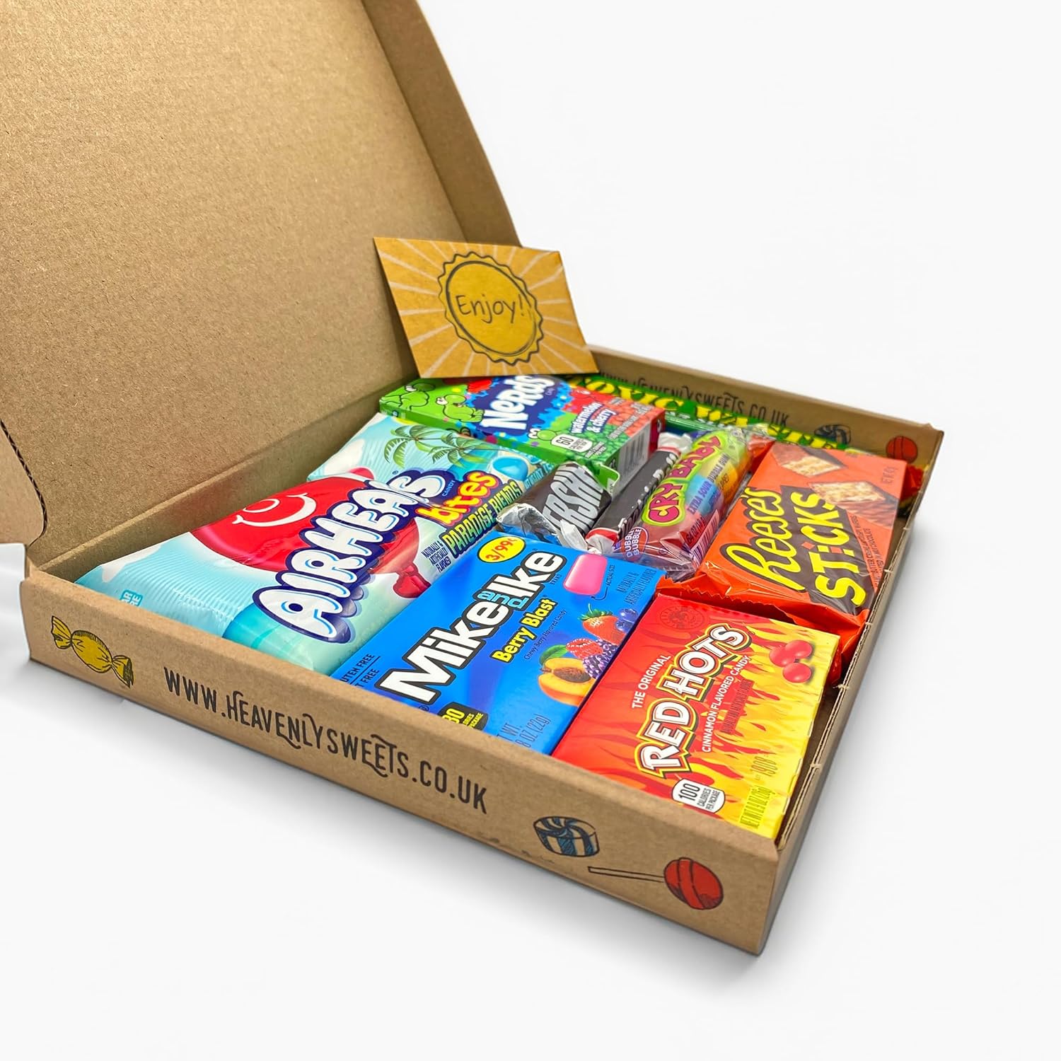 Heavenly Sweets | American Sweets Gift Box | USA Candy Sweet Box | Sweet Hamper Chocolate | Mixed Gift Hamper Children Adults Birthday Thanksgiving Halloween Christmas Stocking Filler Selection-1