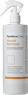 Furniture Clinic Mould Remover Spray - Kills Mould & Spores On Contact and Prevents Regrowth – Removes Stubborn Mould Stains On Leather, Fabric & Wood – Safe To Use – 500ml