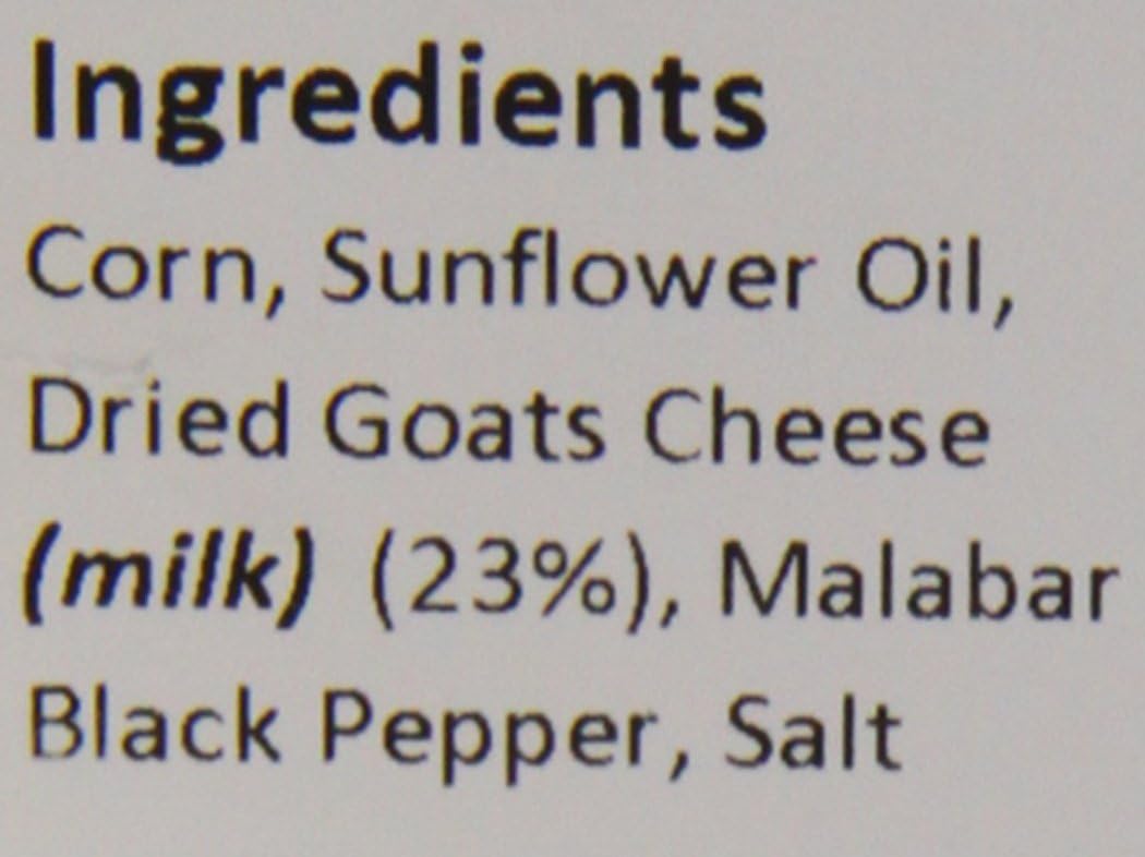 Joe & Seph's Goats Cheese and Black Pepper Popcorn Bulk Party Pack ; 1 x Bulk Bag Handmade in UK ; using real cheese Gluten Free Air-popped All-natural ingredients Movie night in - 250g-7