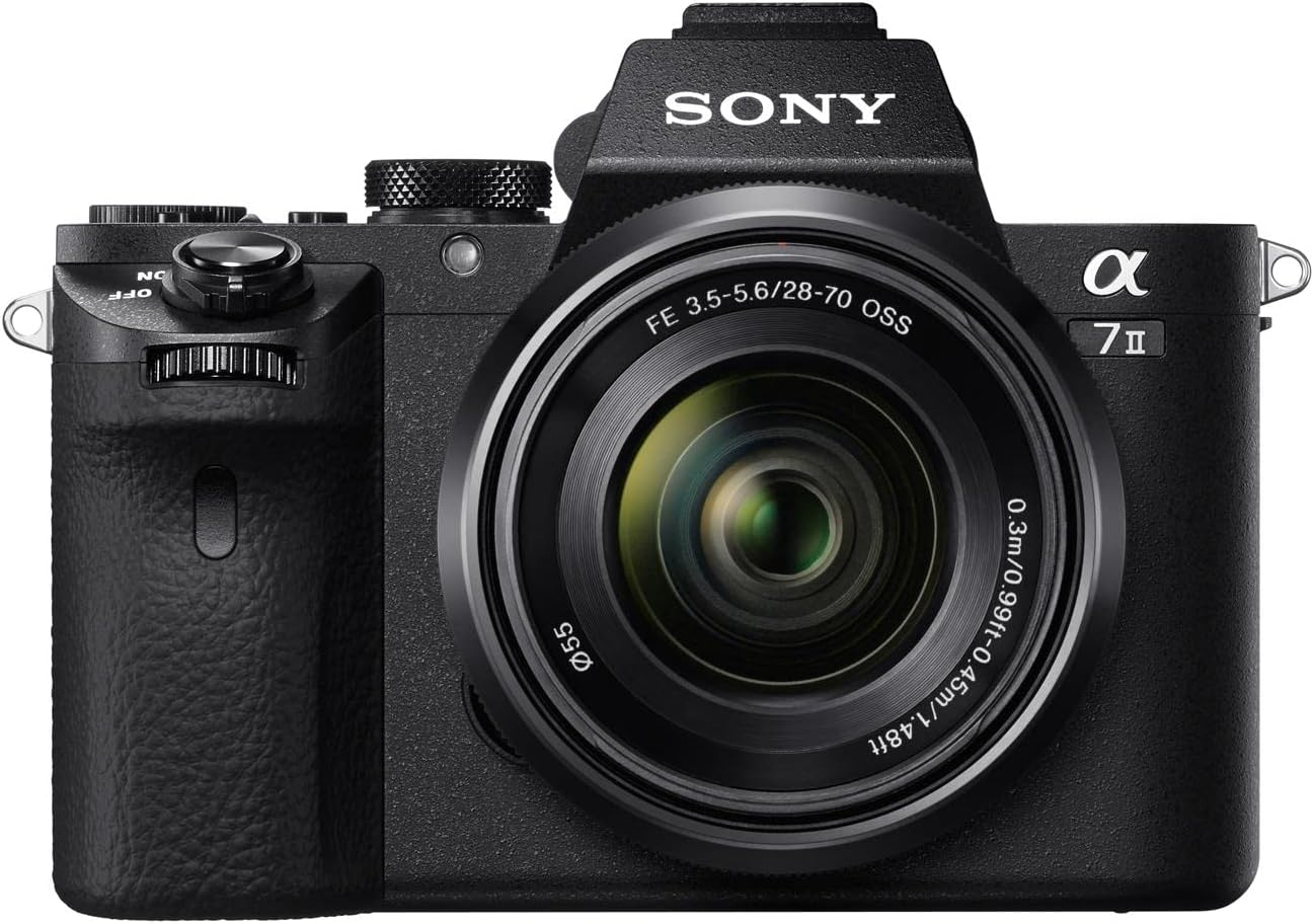 Sony Alpha 7 II | Full-Frame Mirrorless Camera with Sony 28-70 mm f/3.5-5.6 Zoom Lens ( 24.3 Megapixels, 5-axis in-body optical image stabilisation, XAVC S Format Recording ), Black-0