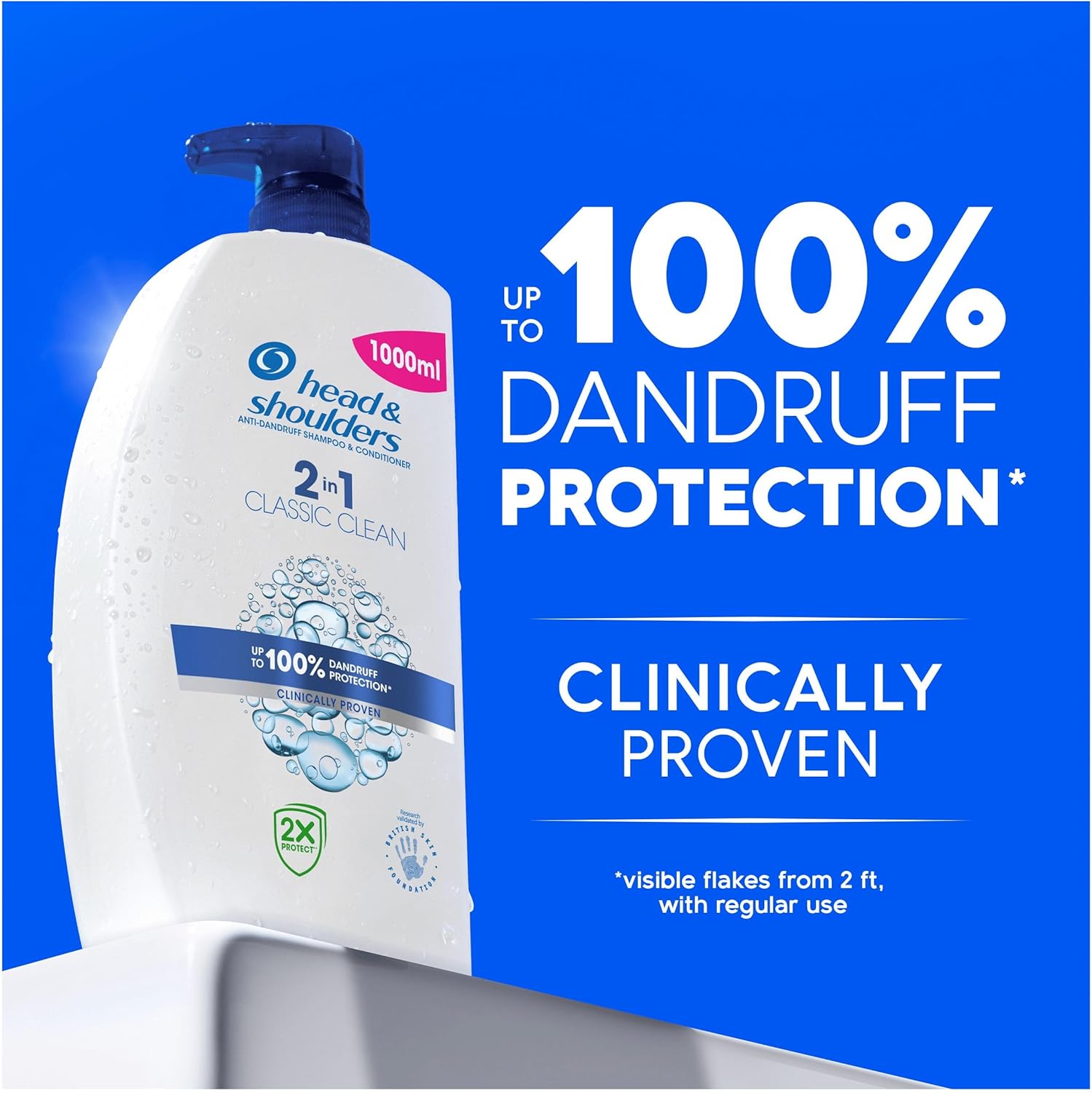 Head & Shoulders Classic Clean Anti-Dandruff 2-in-1 Shampoo, 1000 ml-1