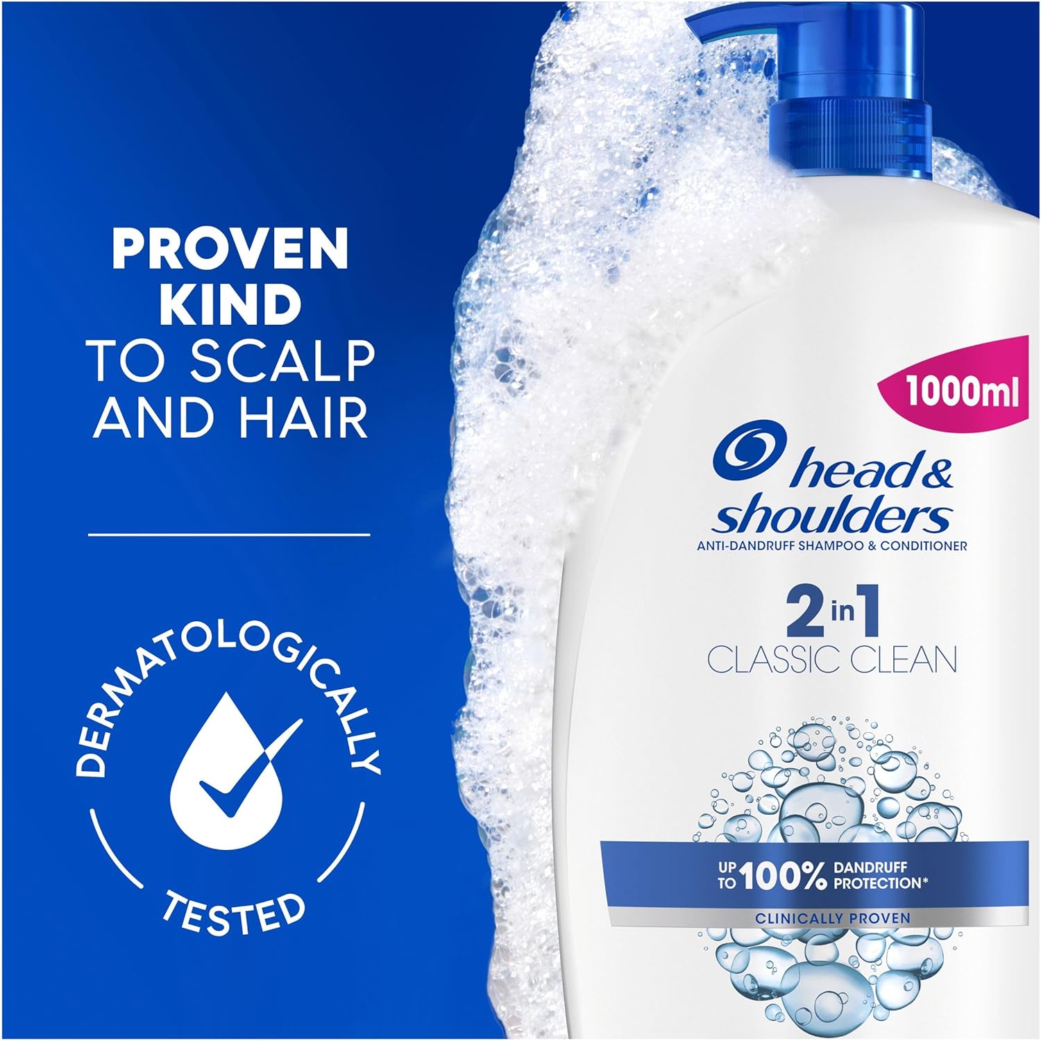 Head & Shoulders Classic Clean Anti-Dandruff 2-in-1 Shampoo, 1000 ml-5