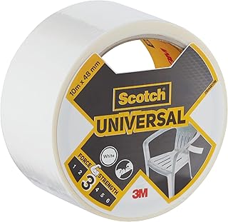 Scotch Universal Duct Tape - 1 Roll, 10 m x 48 mm, Indoor Use, Strong Adhesive, Durable, Waterproof for Long-Lasting Repairs