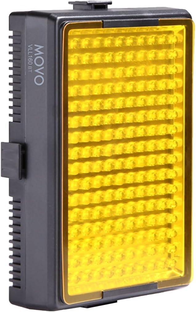 Movo Photo VLL160 PRO Series 160 High-Powered LED Panel Video Light with Variable Brightness Control and Swivel, Tilt Mount for Cameras and Camcorders-0