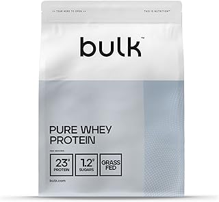 Bulk Pure Whey Protein Powder Shake, Unflavoured, 1 kg, Packaging May Vary