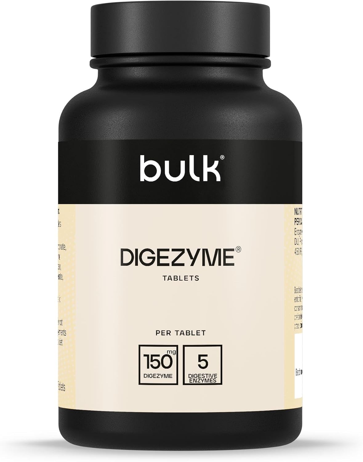 Bulk Pure Dige Zyme Tablets, Digestive Enzymes, 150 mg, Pack of 90, 90 Servings, Packaging May Vary-0