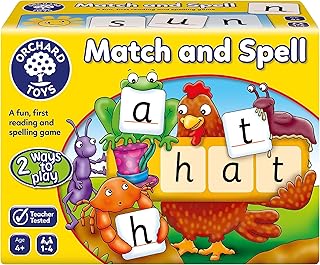 Orchard Toys Match and Spell Game - Kids Learning & Educational Toys with Sight Words & Flash Cards - Alphabet & Spelling Games for 4 Year Olds and Up - Word Building & Phonics Games for Boys & Girls