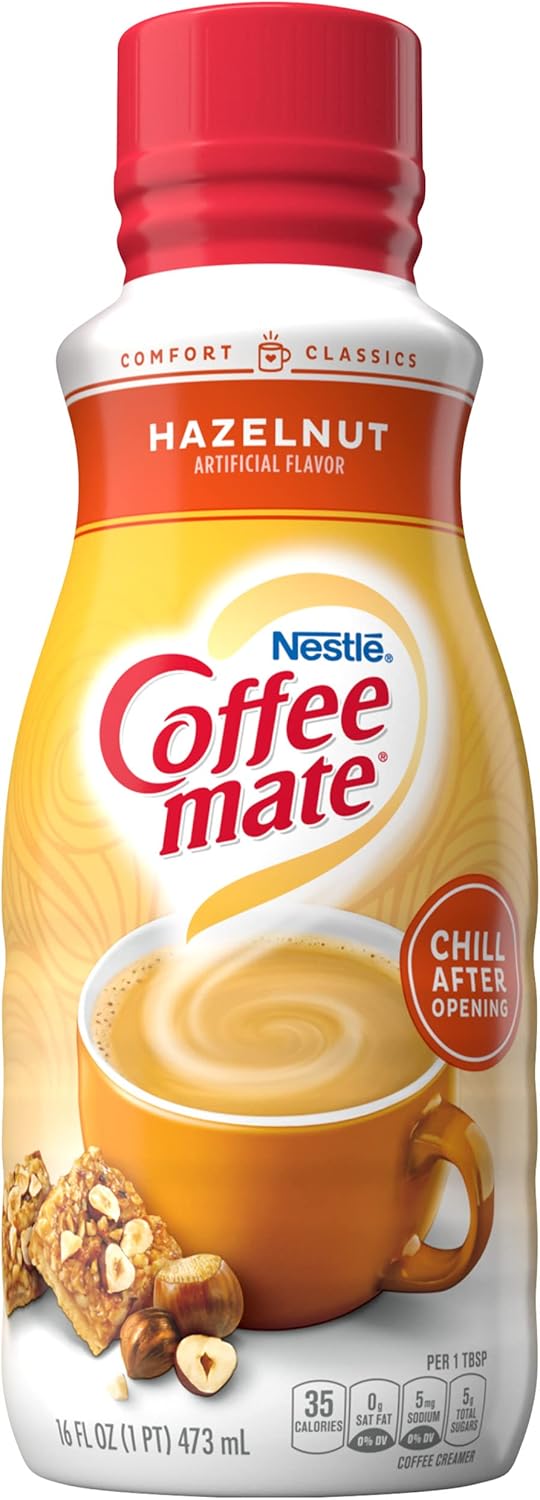 Coffee Mate Nestle Hazelnut Liquid Coffee Creamer, 1.3 pounds-10