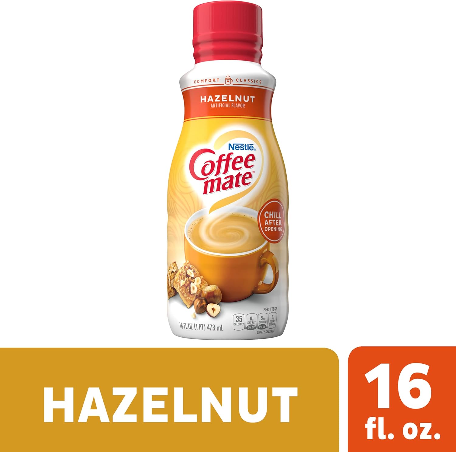 Coffee Mate Nestle Hazelnut Liquid Coffee Creamer, 1.3 pounds-9