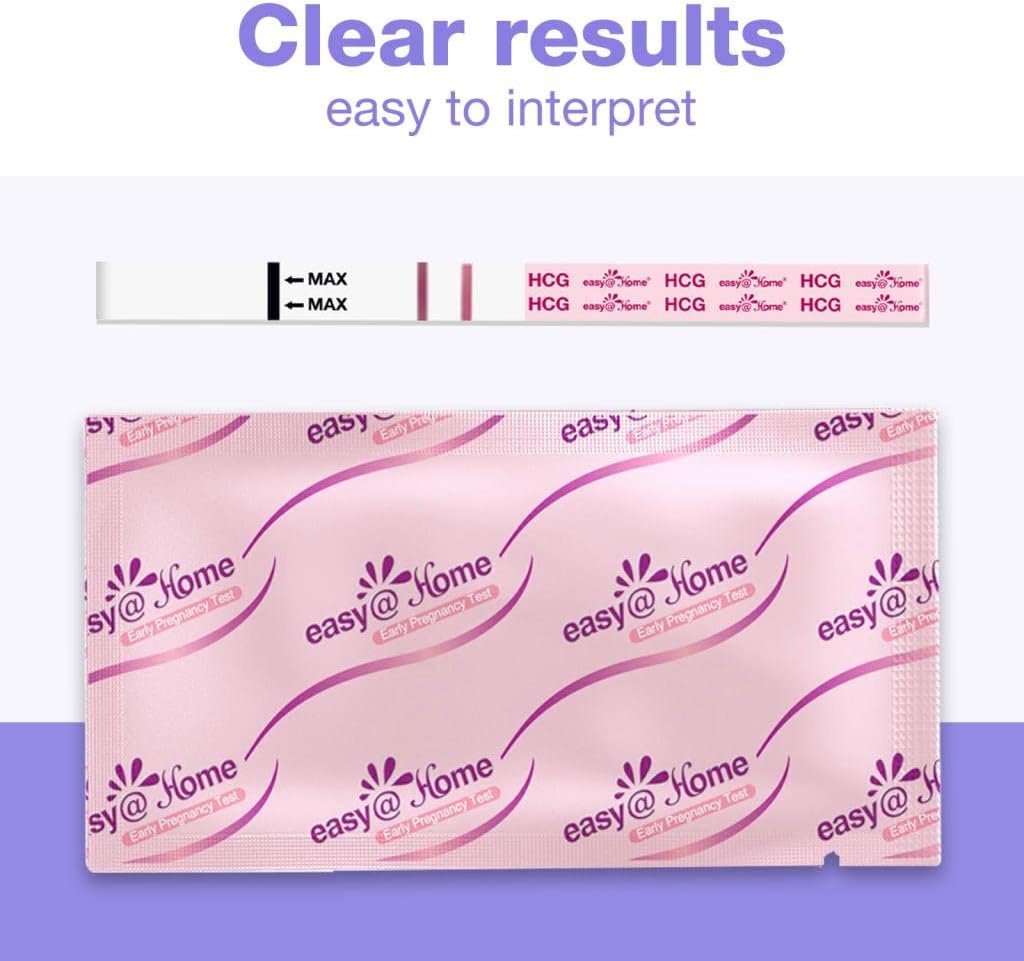 Easy@Home 25 Pregnancy Test Strips for Early Detection 10 MIU/ml 25 HCG-5