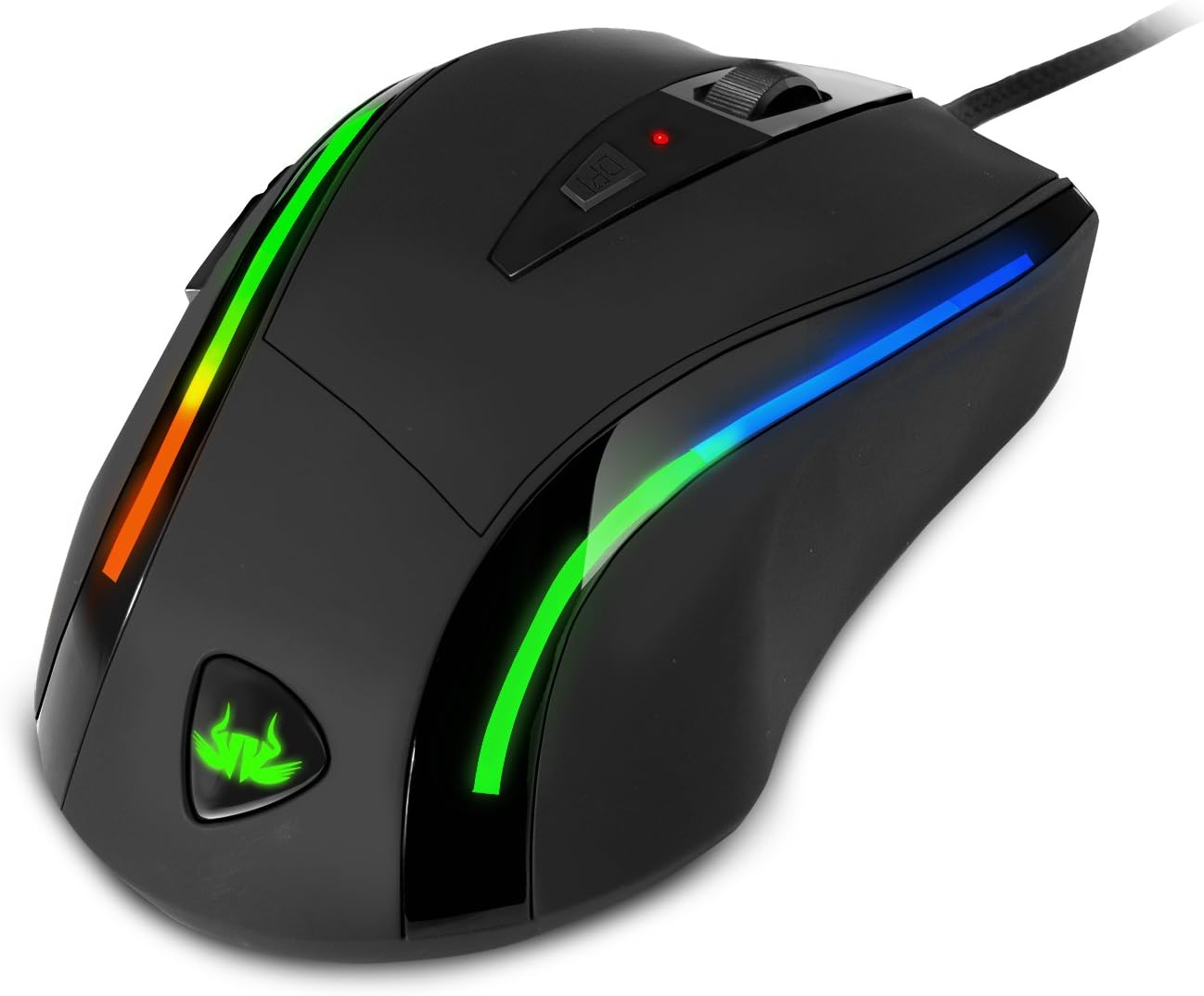 Sumvision Kata Pro Gaming Mouse Fully Programmable Wired USB, 16 Million Colour LED True RGB, Japanese Omron Switches, US Broadcom Sensor, Full Macros Software (UK DESIGN FREE UK TECH SUPPORT)-1