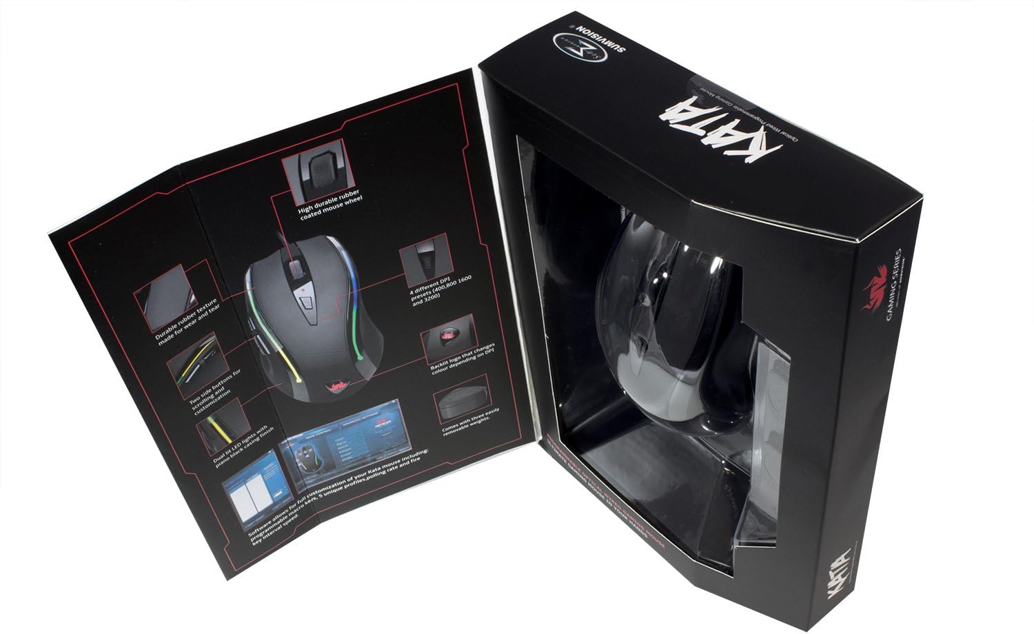 Sumvision Kata Pro Gaming Mouse Fully Programmable Wired USB, 16 Million Colour LED True RGB, Japanese Omron Switches, US Broadcom Sensor, Full Macros Software (UK DESIGN FREE UK TECH SUPPORT)-7