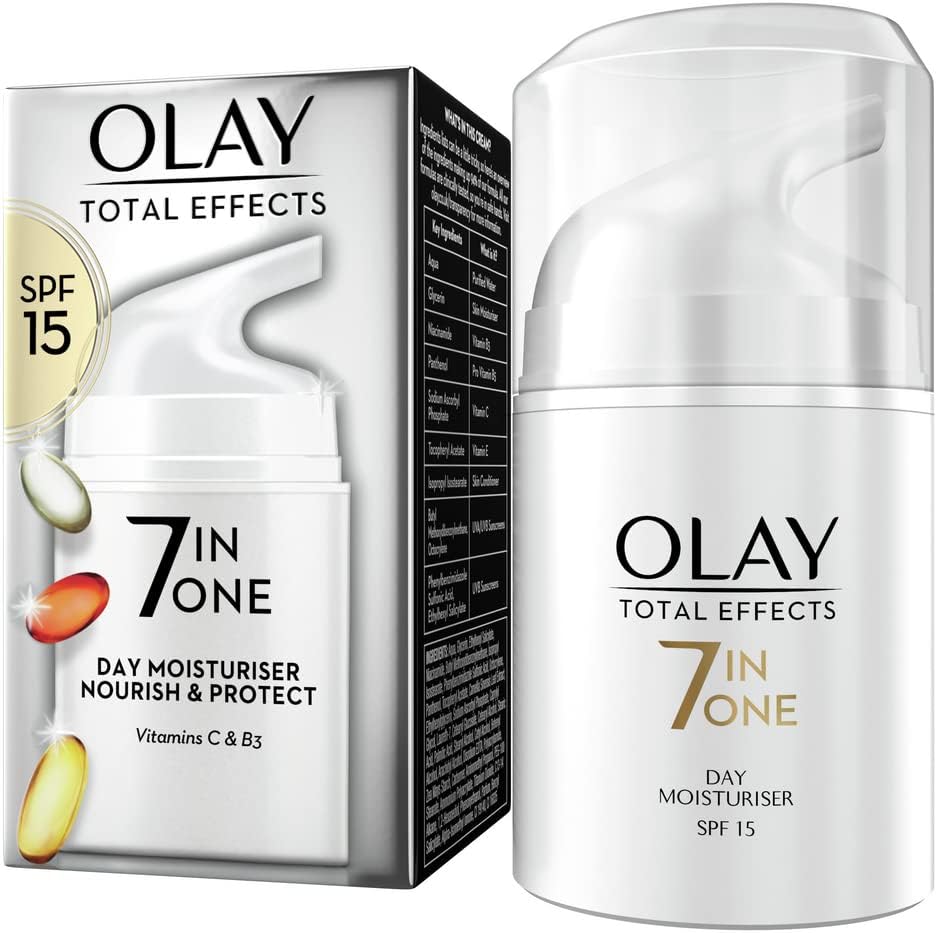 Olay Total Effects Anti-Ageing 7in1 Gift Set: Day Cream Moisturiser 37ml, Night Cream Firming Moisturiser 37ml-1