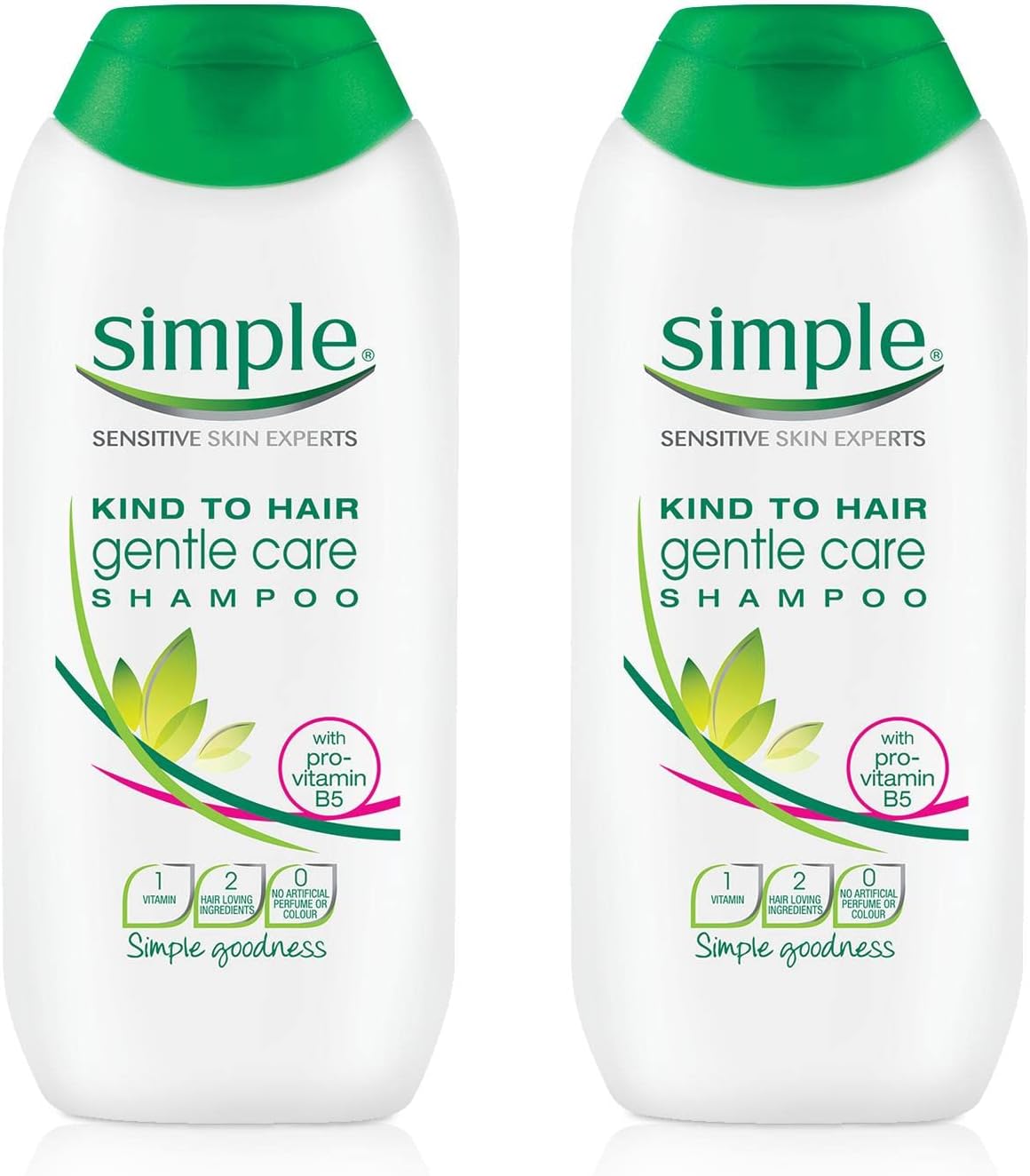 Simple Kind to Hair Gentle Care Shampoo 200 ml (Pack of 2)-0