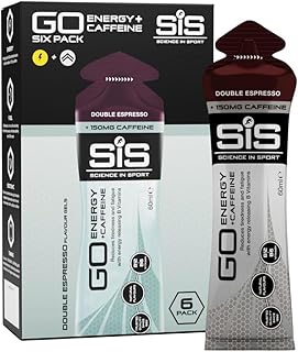 Science in Sport Go Isotonic Energy Gel with Caffeine, Double Espresso, 60ml (6 Packs)