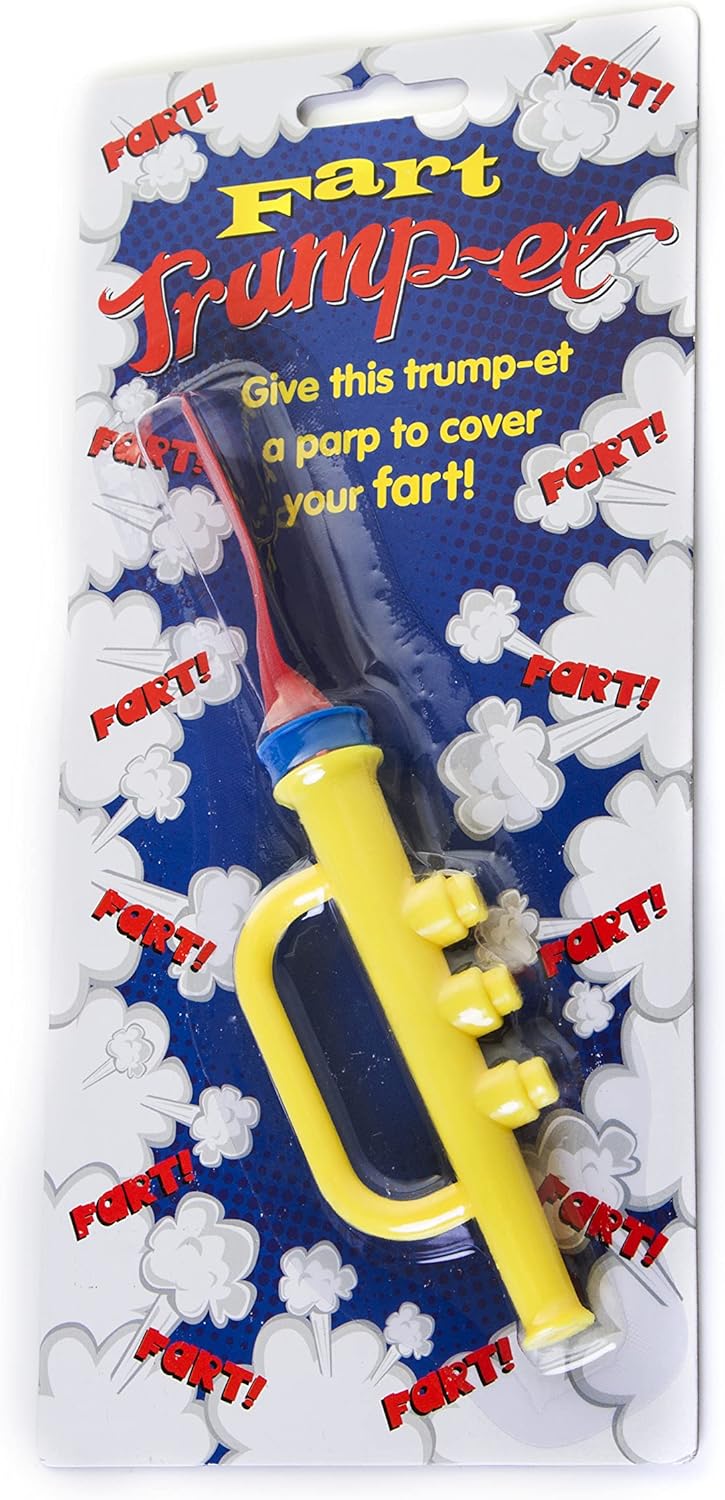 Boxer Gifts Novelty Fart Trumpet-Joke Gifts for Children-Funny Stocking Filler Toys for Kids-Silly Boys & Girls Birthday-Pass The Parcel Item (Edited), Yellow, One Size-0