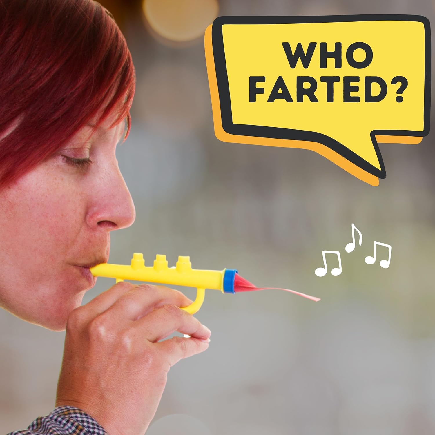 Boxer Gifts Novelty Fart Trumpet-Joke Gifts for Children-Funny Stocking Filler Toys for Kids-Silly Boys & Girls Birthday-Pass The Parcel Item (Edited), Yellow, One Size-1