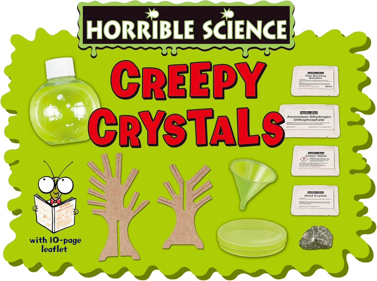 Galt Creepy Crystals -Horrible Science Crystal Growing Kit for Kids,Educational Science Kits and Crystal Gifts -Grow Your Own Crystals, Diamonds and Crystal Tree - For Boys and Girls Ages 8 Years Plus-5