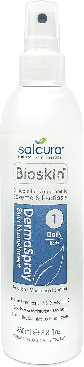 Salcura Natural Skin Therapy, Bioskin Dermaspray Intensive, Perfect For Dry & Itchy Skin, easy To Use Spray, Suitable For Anyone Prone To Eczema, Psoriasis, Dermatitis & Any Other Skin Allergy 250ml-1