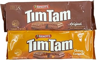 TimTams Arnotts Original and Chewy Caramel Biscuits Combo Pack