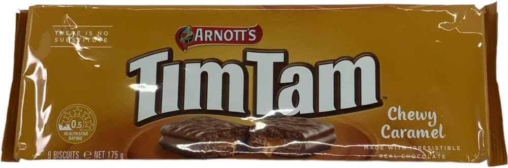 TimTams Arnotts Chewy Caramel Biscuit, 175 g-0