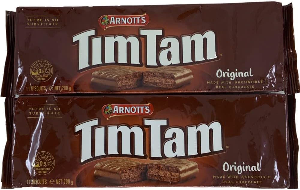 Arnott's Tim Tam Original Chocolate Biscuit 200g - 2 pack (Made in Australia) - The Most Irresistible Chocolate Biscuit-0