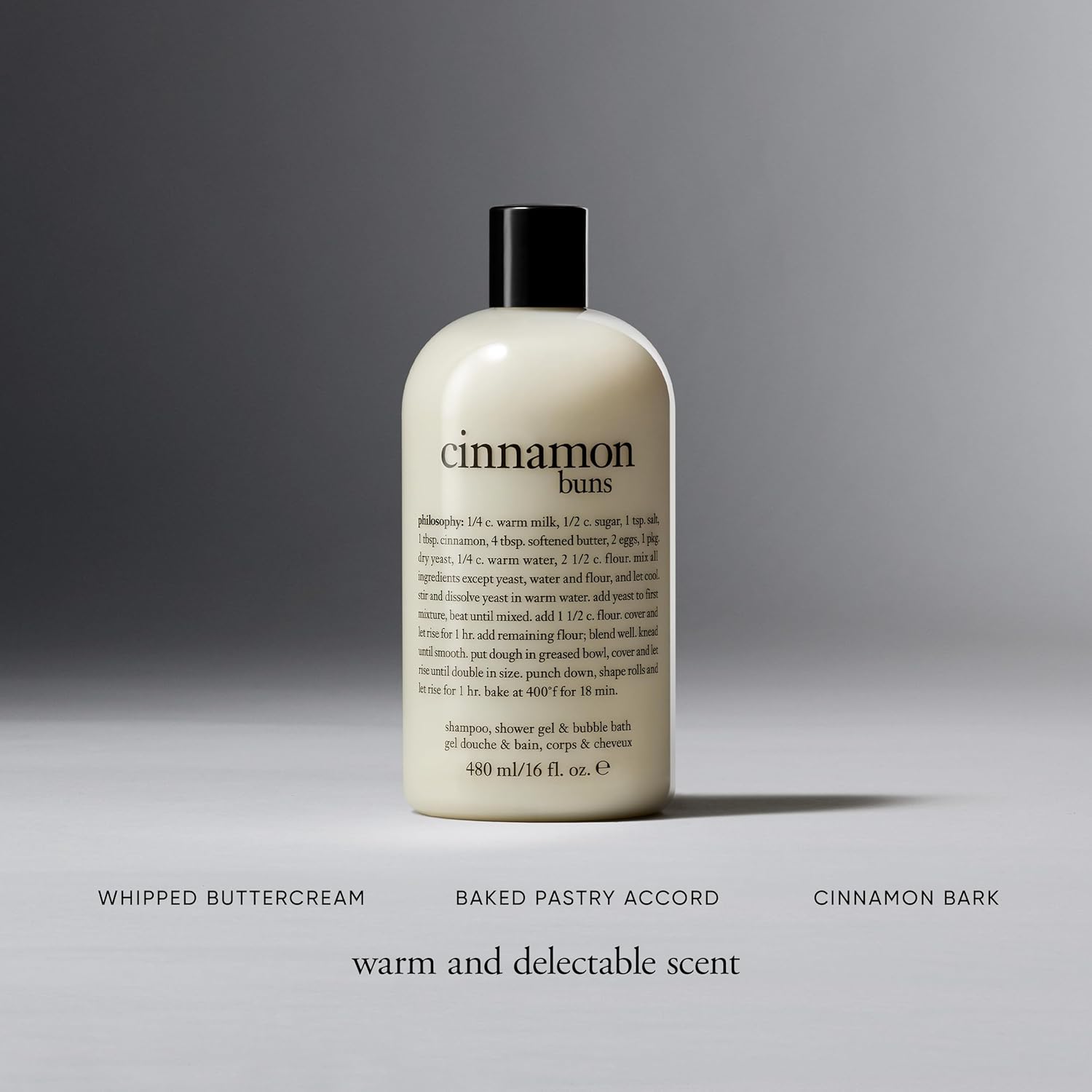 philosophy cinnamon buns shower gel | 480ml | bubble bath | body wash-1