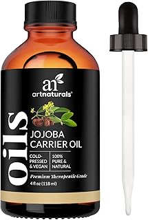 ArtNaturals USDA Organic Jojoba Oil - (4 Fl Oz / 120ml) - 100% Pure Golden Cold Pressed Carrier Oil - Sensitive Skin, Face Hair, Nails and Cuticle - Dry Scalp Blemish and Acne Treatment