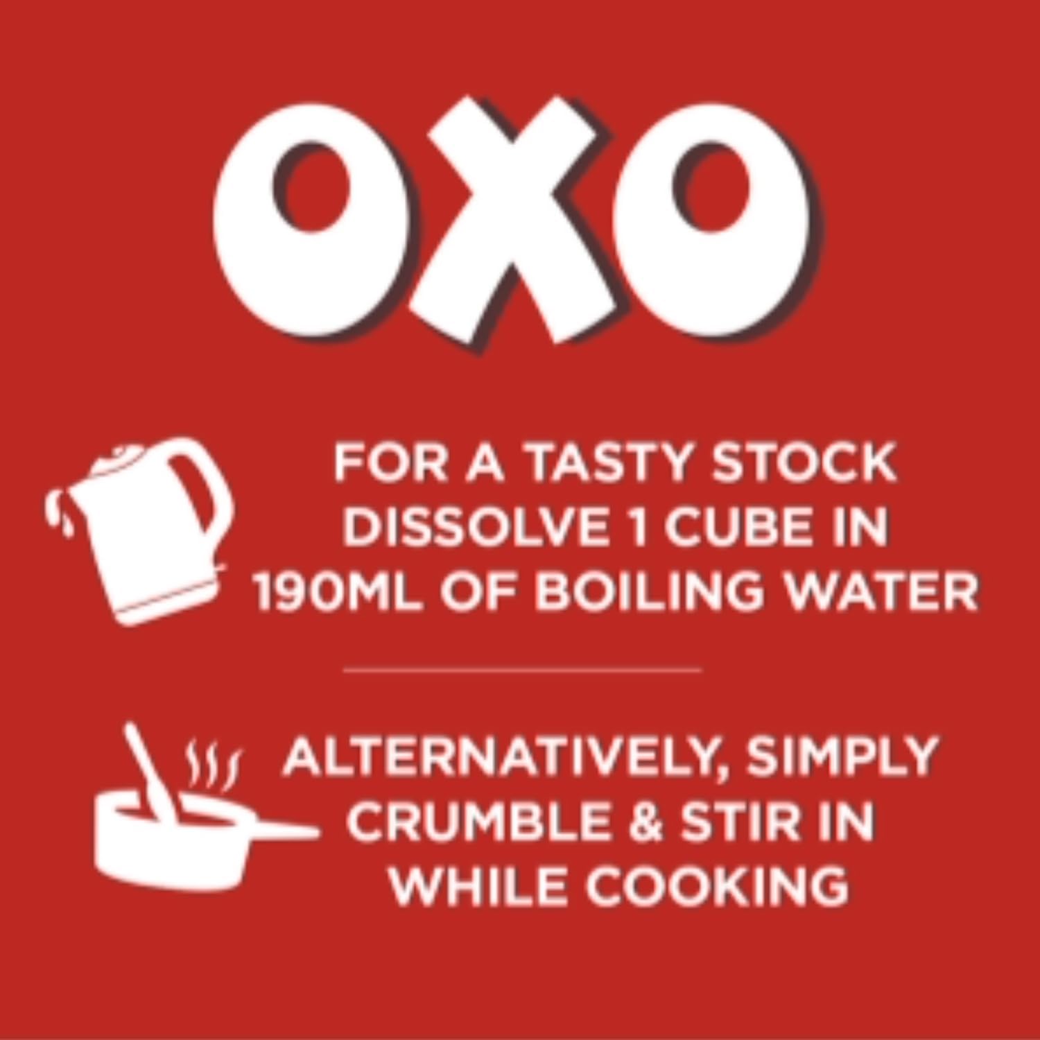 OXO 60 Beef Stock Cubes Made With Authentic Meat Juices, 378 g (Pack of 1)-2