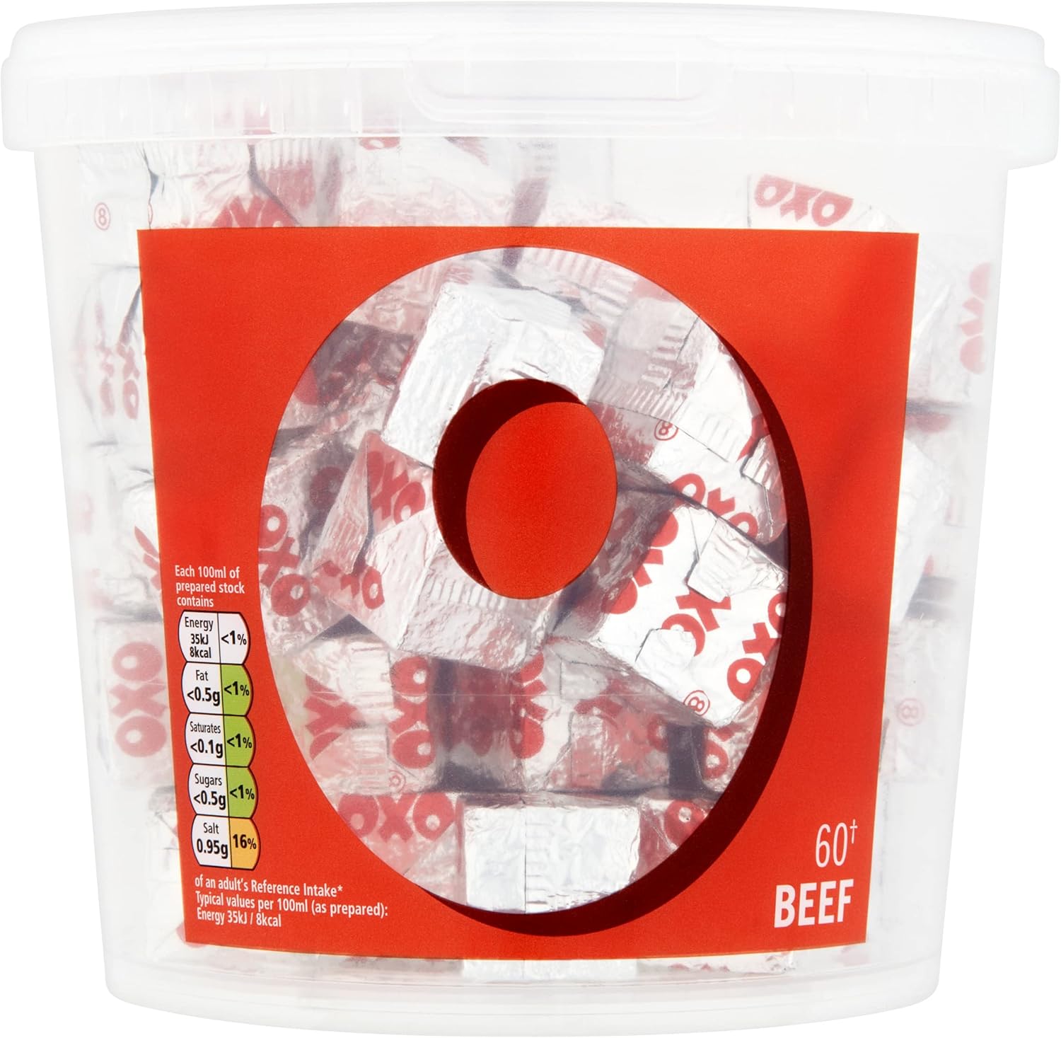 OXO 60 Beef Stock Cubes Made With Authentic Meat Juices, 378 g (Pack of 1)-5